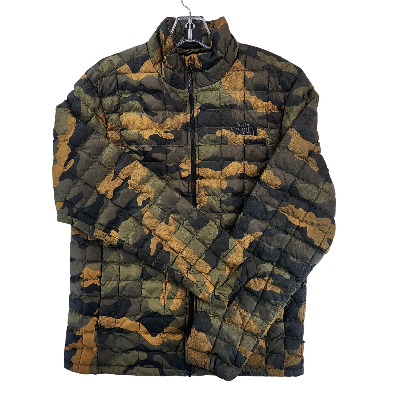 The North Face Mens M Green Camo Thermoball Eco Puffer Jacket Gorpcore Hiking